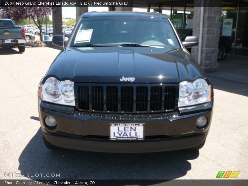 Black / Medium Slate Gray 2007 Jeep Grand Cherokee Laredo 4x4