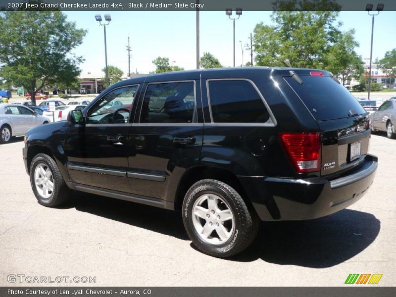 Black / Medium Slate Gray 2007 Jeep Grand Cherokee Laredo 4x4