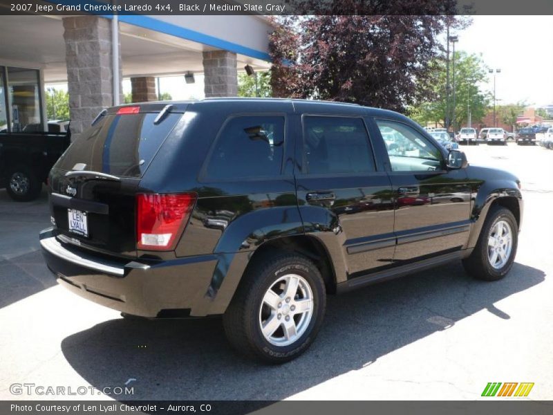Black / Medium Slate Gray 2007 Jeep Grand Cherokee Laredo 4x4