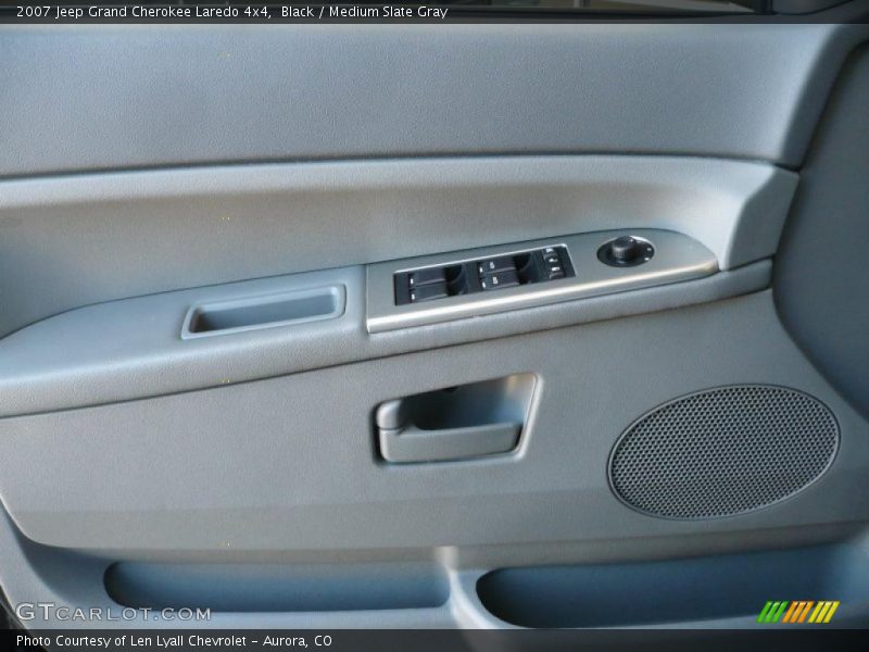 Black / Medium Slate Gray 2007 Jeep Grand Cherokee Laredo 4x4
