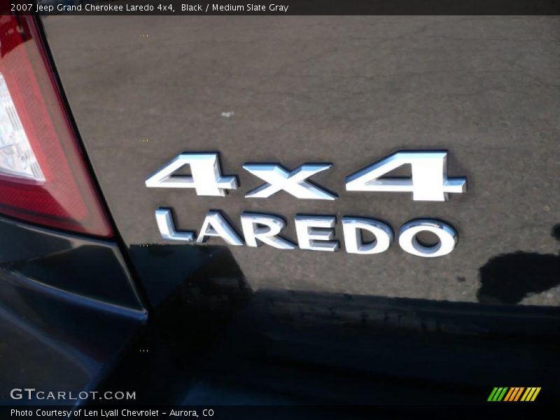 Black / Medium Slate Gray 2007 Jeep Grand Cherokee Laredo 4x4