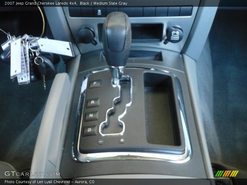 Black / Medium Slate Gray 2007 Jeep Grand Cherokee Laredo 4x4