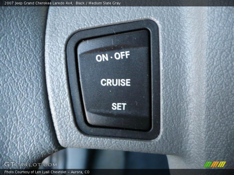 Black / Medium Slate Gray 2007 Jeep Grand Cherokee Laredo 4x4