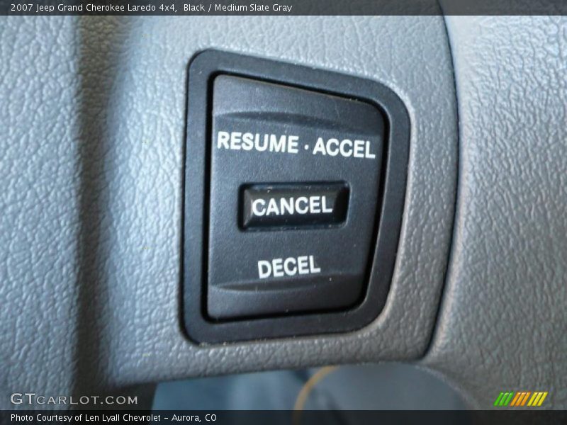 Black / Medium Slate Gray 2007 Jeep Grand Cherokee Laredo 4x4