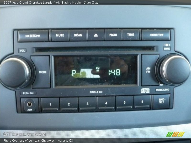 Black / Medium Slate Gray 2007 Jeep Grand Cherokee Laredo 4x4