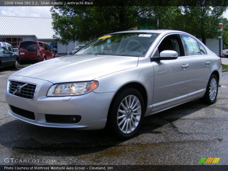 Silver Metallic / Anthracite Black 2008 Volvo S80 3.2