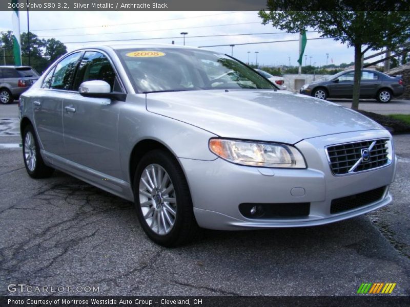 Silver Metallic / Anthracite Black 2008 Volvo S80 3.2
