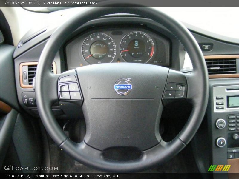 Silver Metallic / Anthracite Black 2008 Volvo S80 3.2