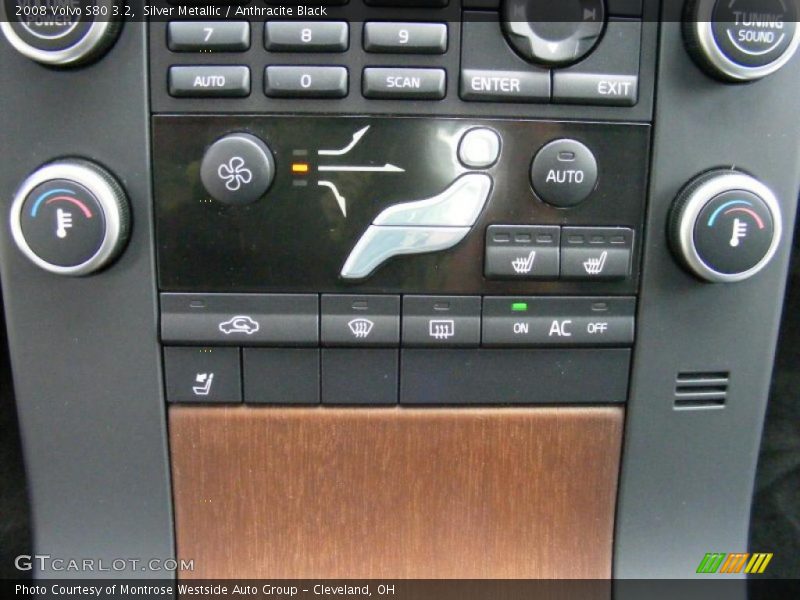 Silver Metallic / Anthracite Black 2008 Volvo S80 3.2