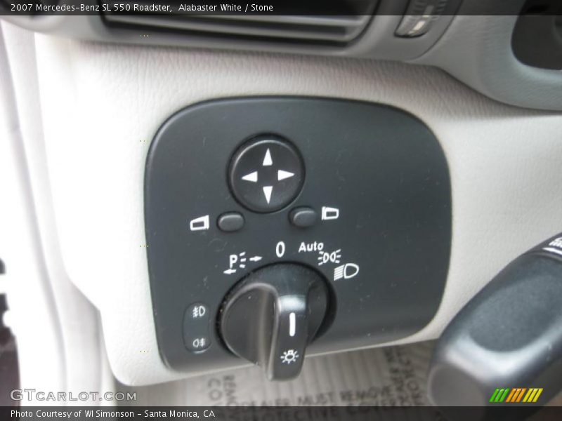 Alabaster White / Stone 2007 Mercedes-Benz SL 550 Roadster
