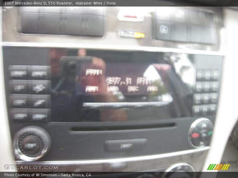 Alabaster White / Stone 2007 Mercedes-Benz SL 550 Roadster