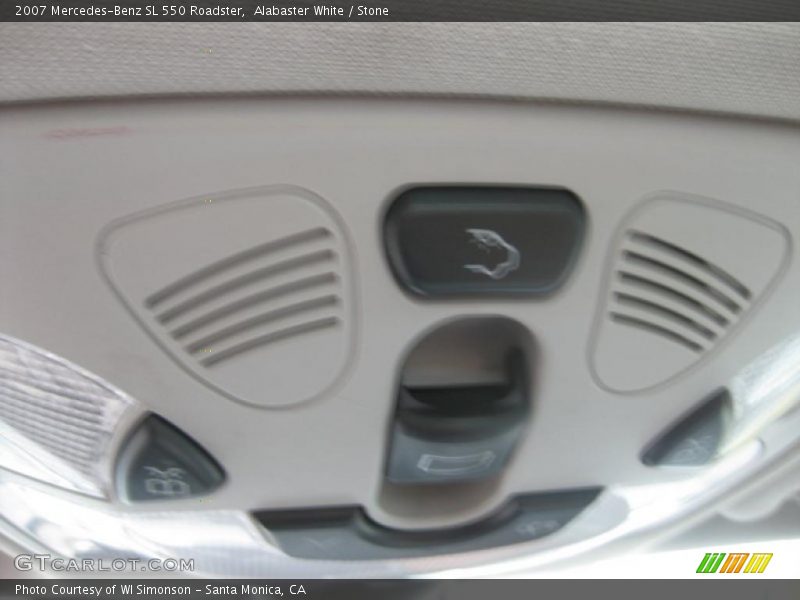 Alabaster White / Stone 2007 Mercedes-Benz SL 550 Roadster