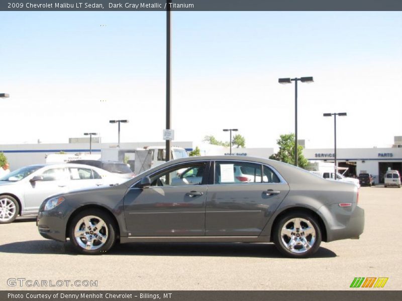 Dark Gray Metallic / Titanium 2009 Chevrolet Malibu LT Sedan