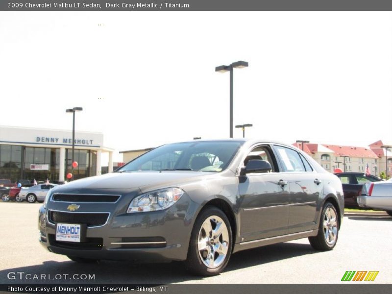 Dark Gray Metallic / Titanium 2009 Chevrolet Malibu LT Sedan