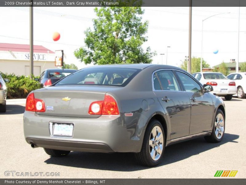 Dark Gray Metallic / Titanium 2009 Chevrolet Malibu LT Sedan