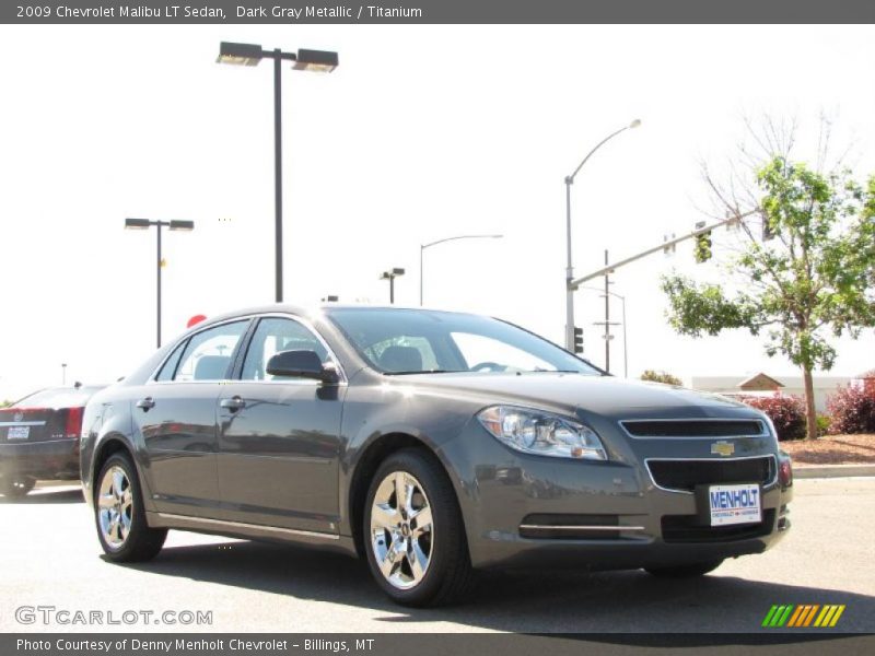 Dark Gray Metallic / Titanium 2009 Chevrolet Malibu LT Sedan