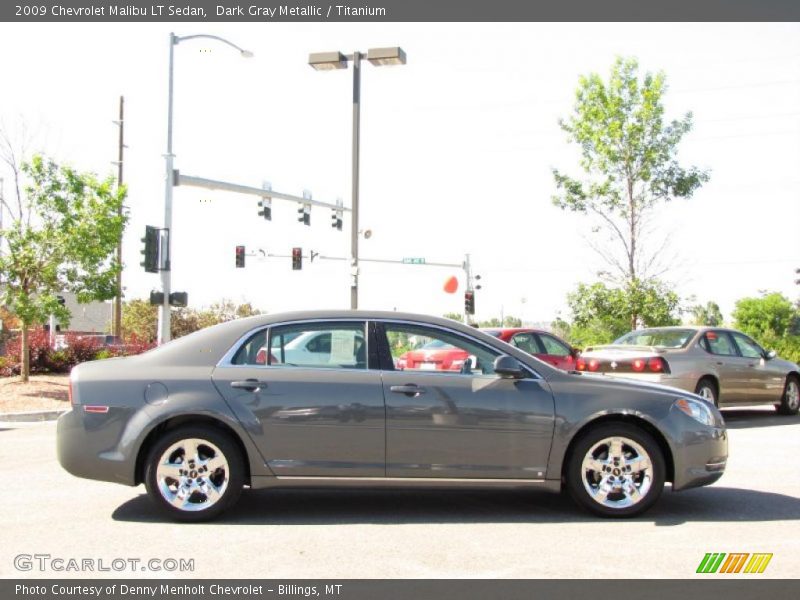 Dark Gray Metallic / Titanium 2009 Chevrolet Malibu LT Sedan