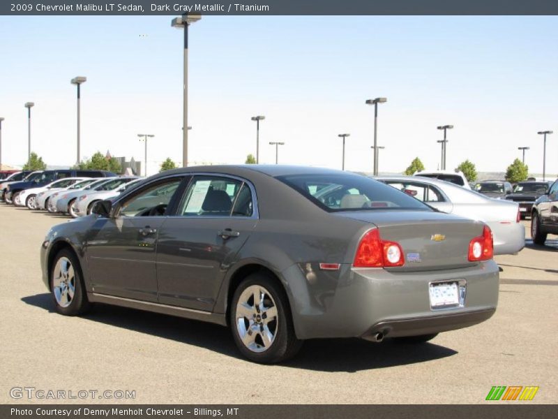 Dark Gray Metallic / Titanium 2009 Chevrolet Malibu LT Sedan