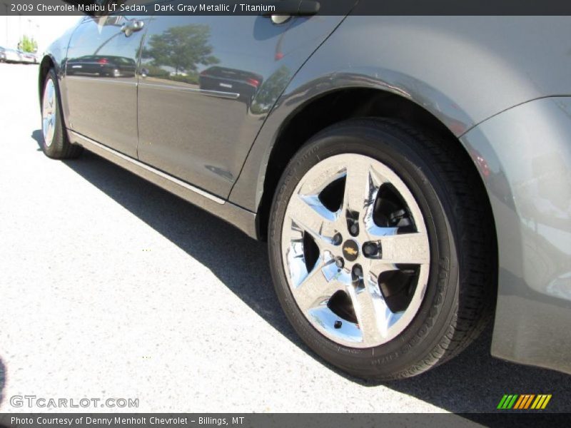 Dark Gray Metallic / Titanium 2009 Chevrolet Malibu LT Sedan