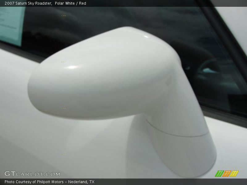 Polar White / Red 2007 Saturn Sky Roadster