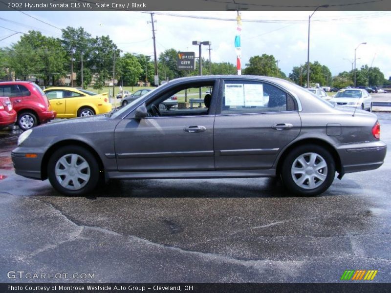 Slate Gray / Black 2002 Hyundai Sonata GLS V6