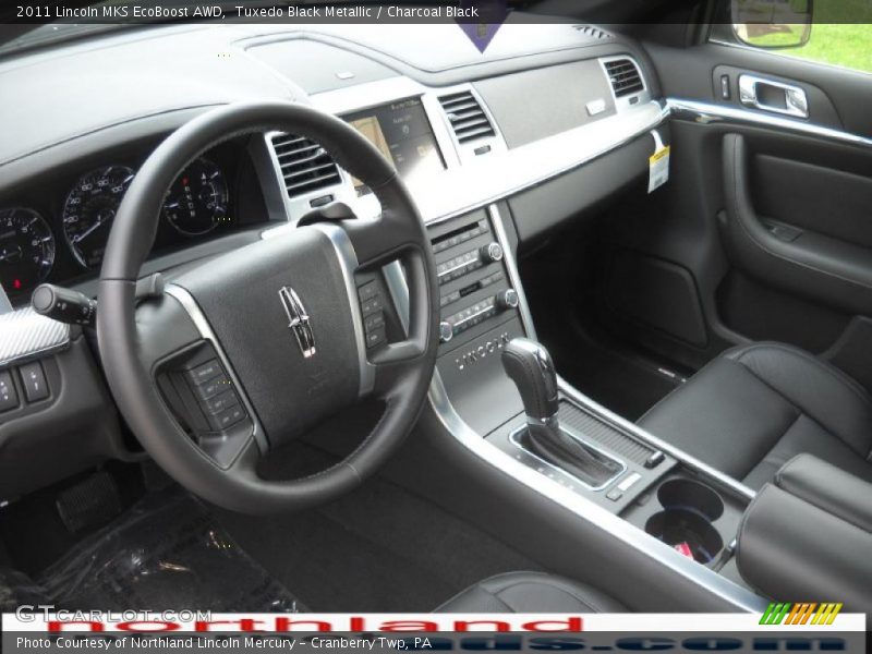 Tuxedo Black Metallic / Charcoal Black 2011 Lincoln MKS EcoBoost AWD