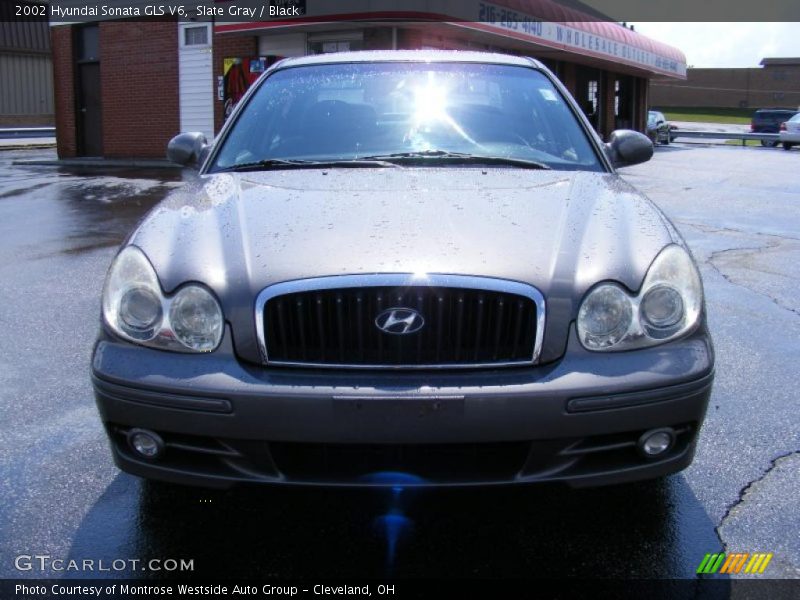 Slate Gray / Black 2002 Hyundai Sonata GLS V6