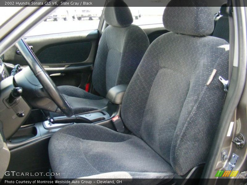 Slate Gray / Black 2002 Hyundai Sonata GLS V6