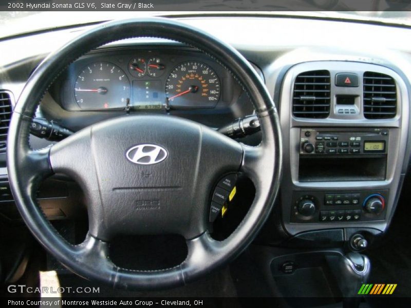 Slate Gray / Black 2002 Hyundai Sonata GLS V6