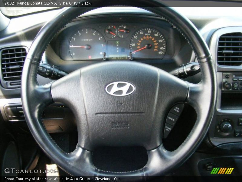 Slate Gray / Black 2002 Hyundai Sonata GLS V6