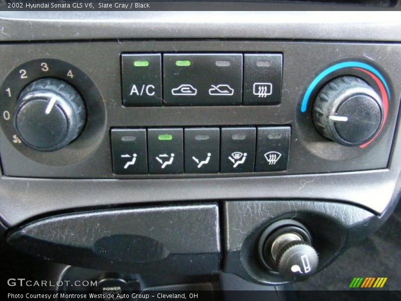 Slate Gray / Black 2002 Hyundai Sonata GLS V6