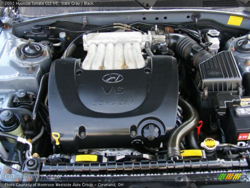 Slate Gray / Black 2002 Hyundai Sonata GLS V6