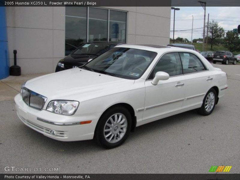 Powder White Pearl / Beige 2005 Hyundai XG350 L