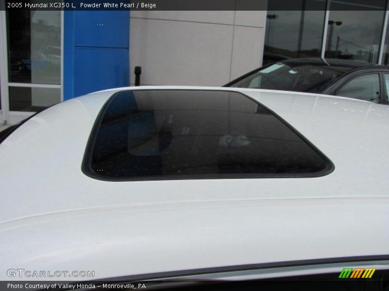 Powder White Pearl / Beige 2005 Hyundai XG350 L