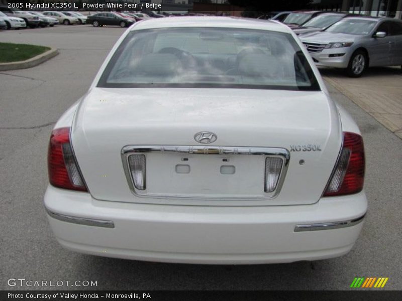Powder White Pearl / Beige 2005 Hyundai XG350 L