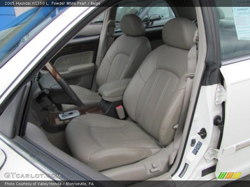 Powder White Pearl / Beige 2005 Hyundai XG350 L