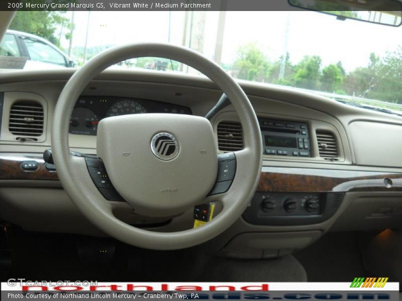 Vibrant White / Medium Parchment 2005 Mercury Grand Marquis GS