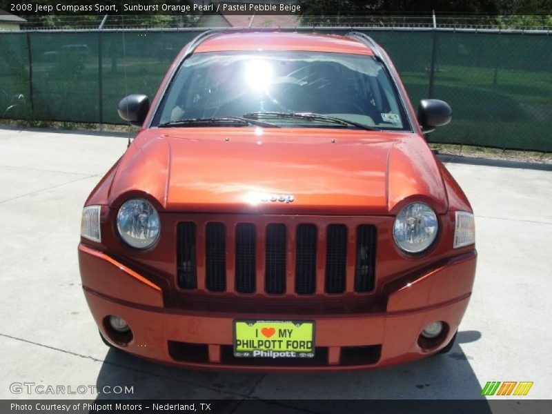Sunburst Orange Pearl / Pastel Pebble Beige 2008 Jeep Compass Sport