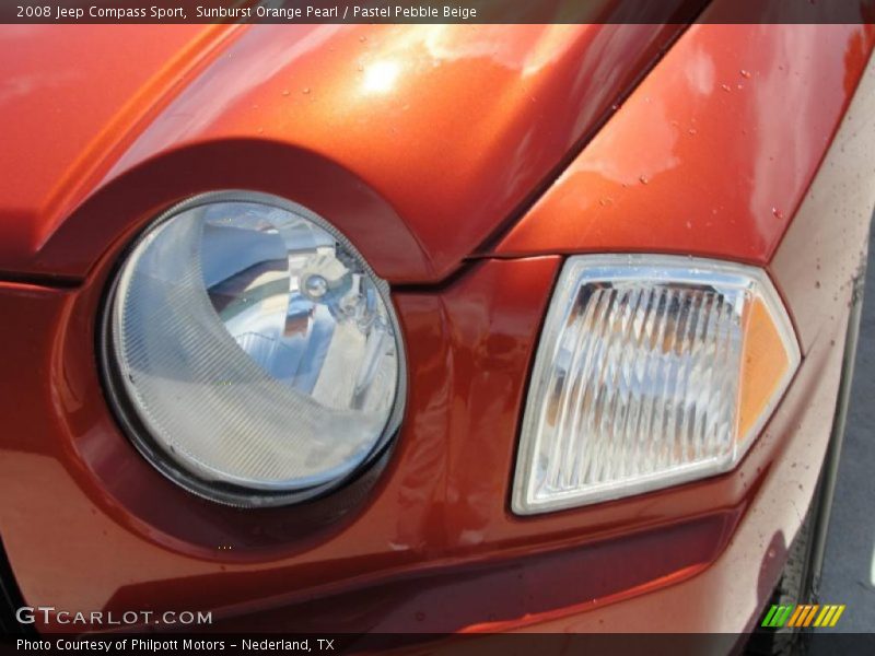 Sunburst Orange Pearl / Pastel Pebble Beige 2008 Jeep Compass Sport