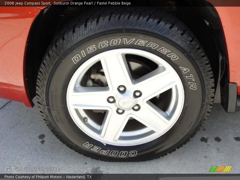 Sunburst Orange Pearl / Pastel Pebble Beige 2008 Jeep Compass Sport