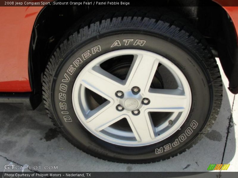 Sunburst Orange Pearl / Pastel Pebble Beige 2008 Jeep Compass Sport