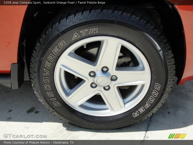Sunburst Orange Pearl / Pastel Pebble Beige 2008 Jeep Compass Sport