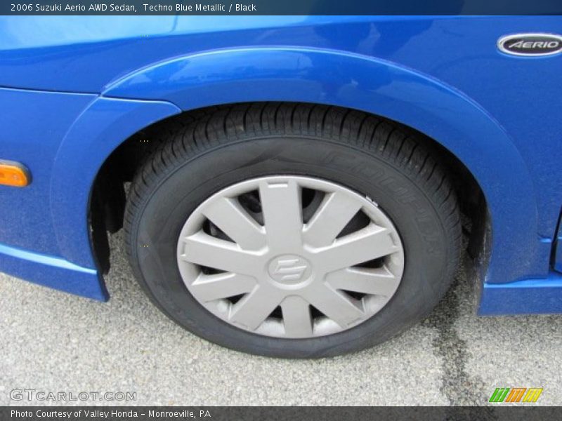 Techno Blue Metallic / Black 2006 Suzuki Aerio AWD Sedan
