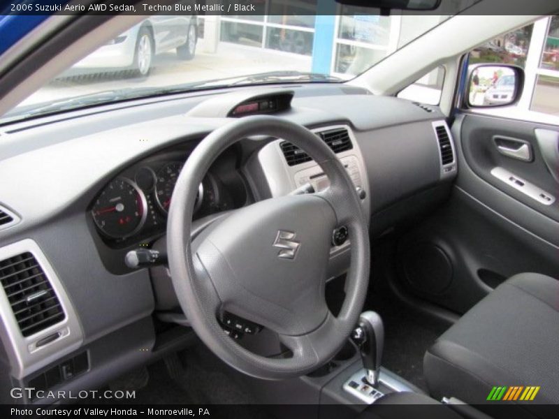 Techno Blue Metallic / Black 2006 Suzuki Aerio AWD Sedan