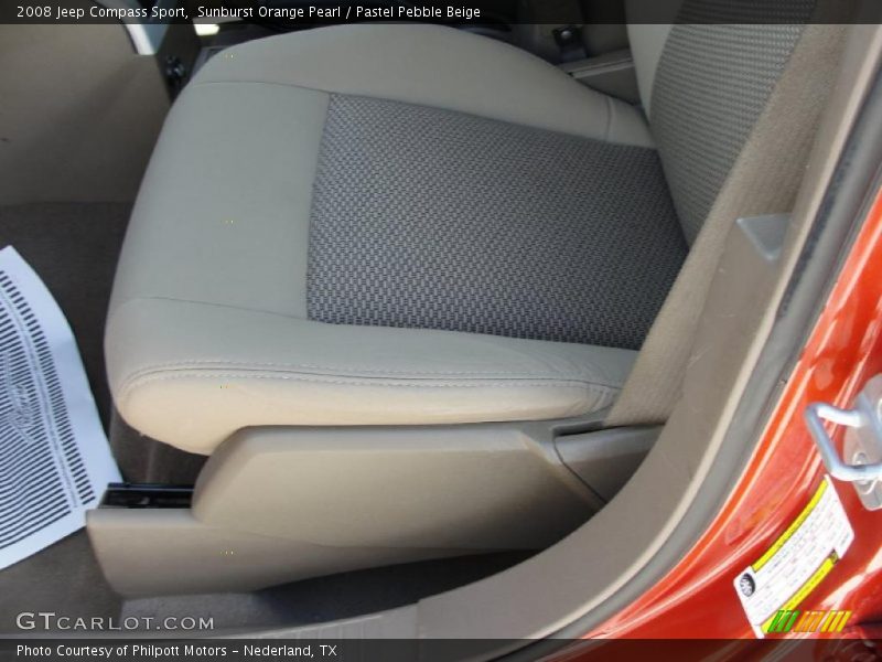 Sunburst Orange Pearl / Pastel Pebble Beige 2008 Jeep Compass Sport