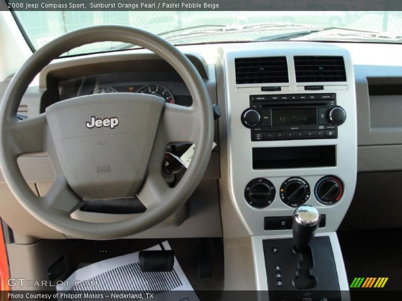 Sunburst Orange Pearl / Pastel Pebble Beige 2008 Jeep Compass Sport