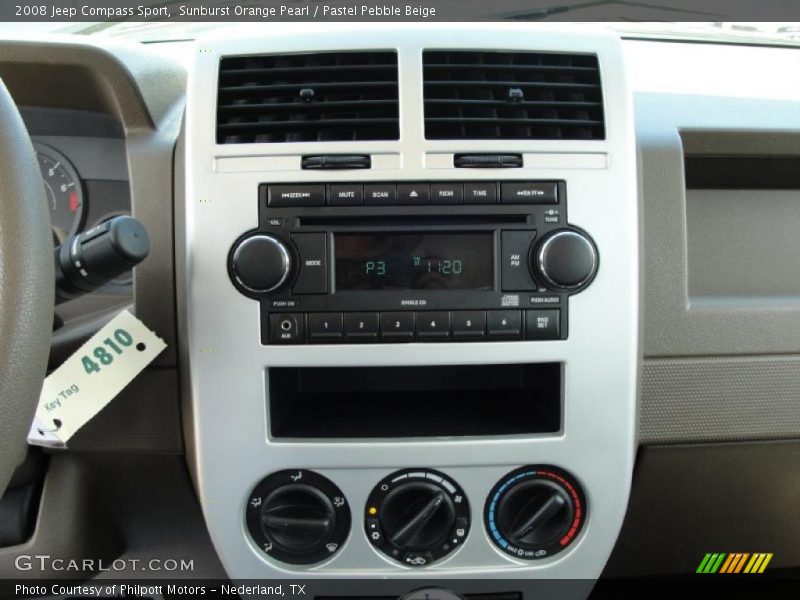 Sunburst Orange Pearl / Pastel Pebble Beige 2008 Jeep Compass Sport