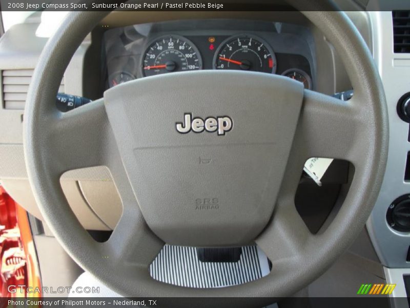 Sunburst Orange Pearl / Pastel Pebble Beige 2008 Jeep Compass Sport
