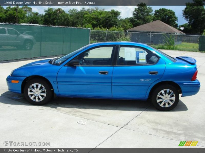 Intense Blue Pearl / Agate 1998 Dodge Neon Highline Sedan