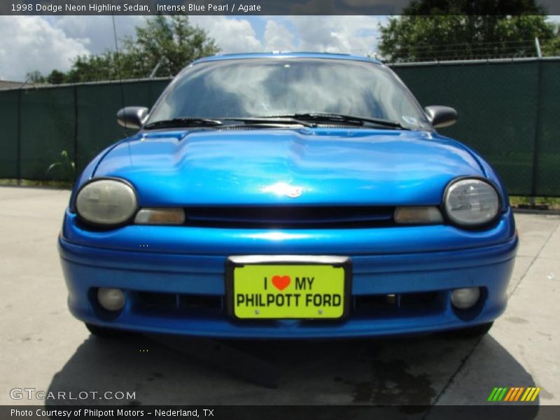 Intense Blue Pearl / Agate 1998 Dodge Neon Highline Sedan
